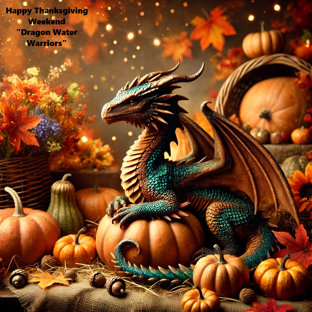 Dragon Water Warriors Thanksgiving greeting
